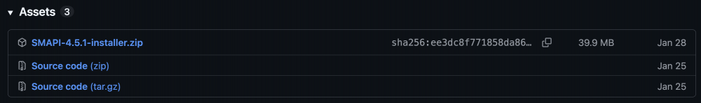 location of installer file on github.com