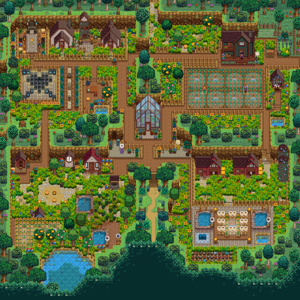 Stardew Valley Four Corners Farm Layout Ideas