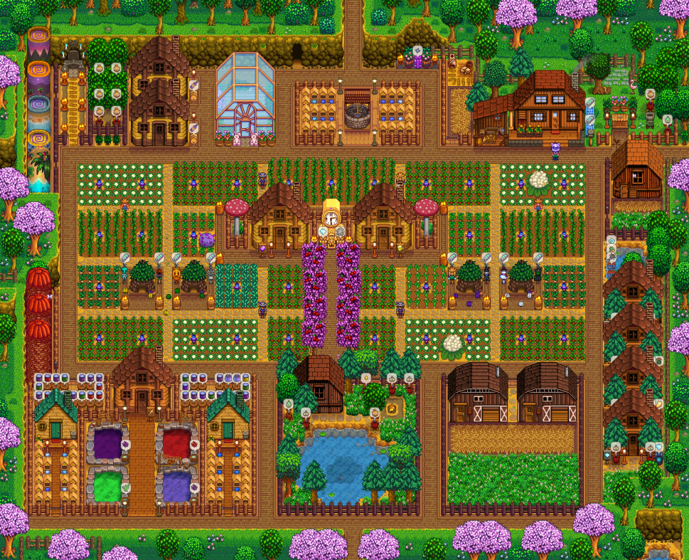 Standard Farm Amazing Fully Completed Farm Layout No Mods Stardew Valley Forums
