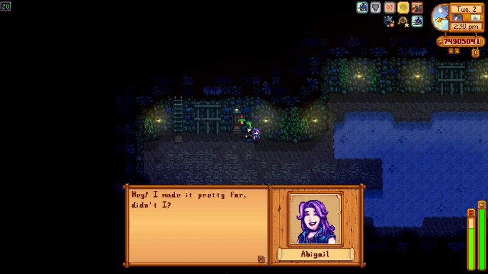 Abby made it pretty far in the Dangerous Mines, didn't she.jpg