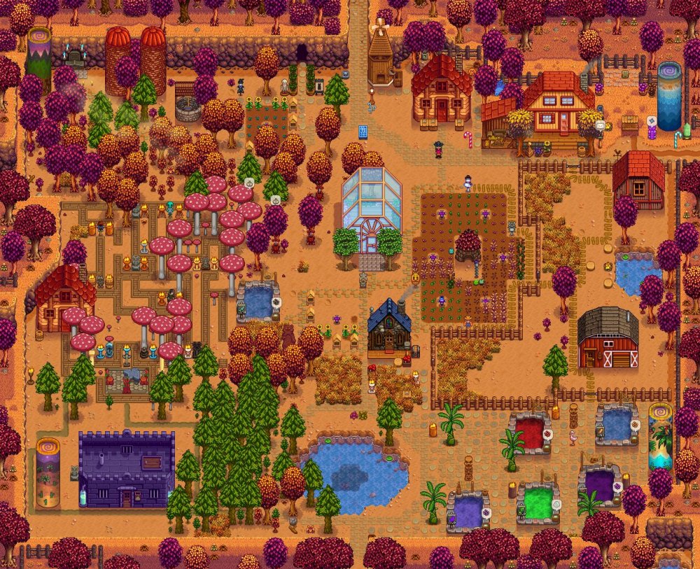 Standard Farm Fall Of Year 8 Stardew Valley Forums