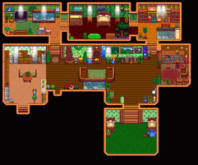 Forest Layout Done! Summer, Year 3 : r/StardewValley