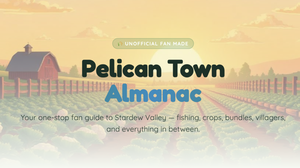 Pelican Town Almanac Homepage