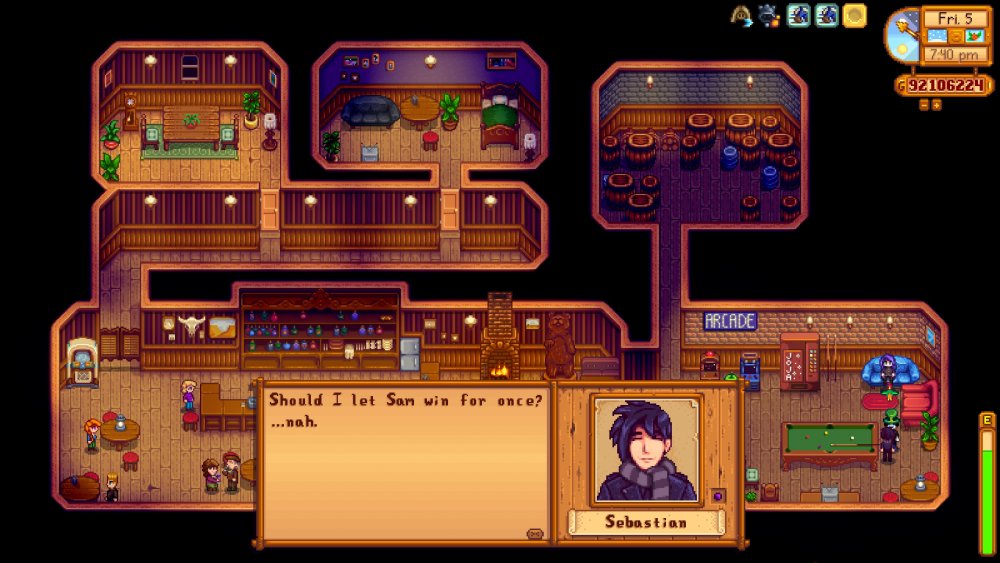 Sebastian contemplates letting Sam win, even though he isn't there.jpg