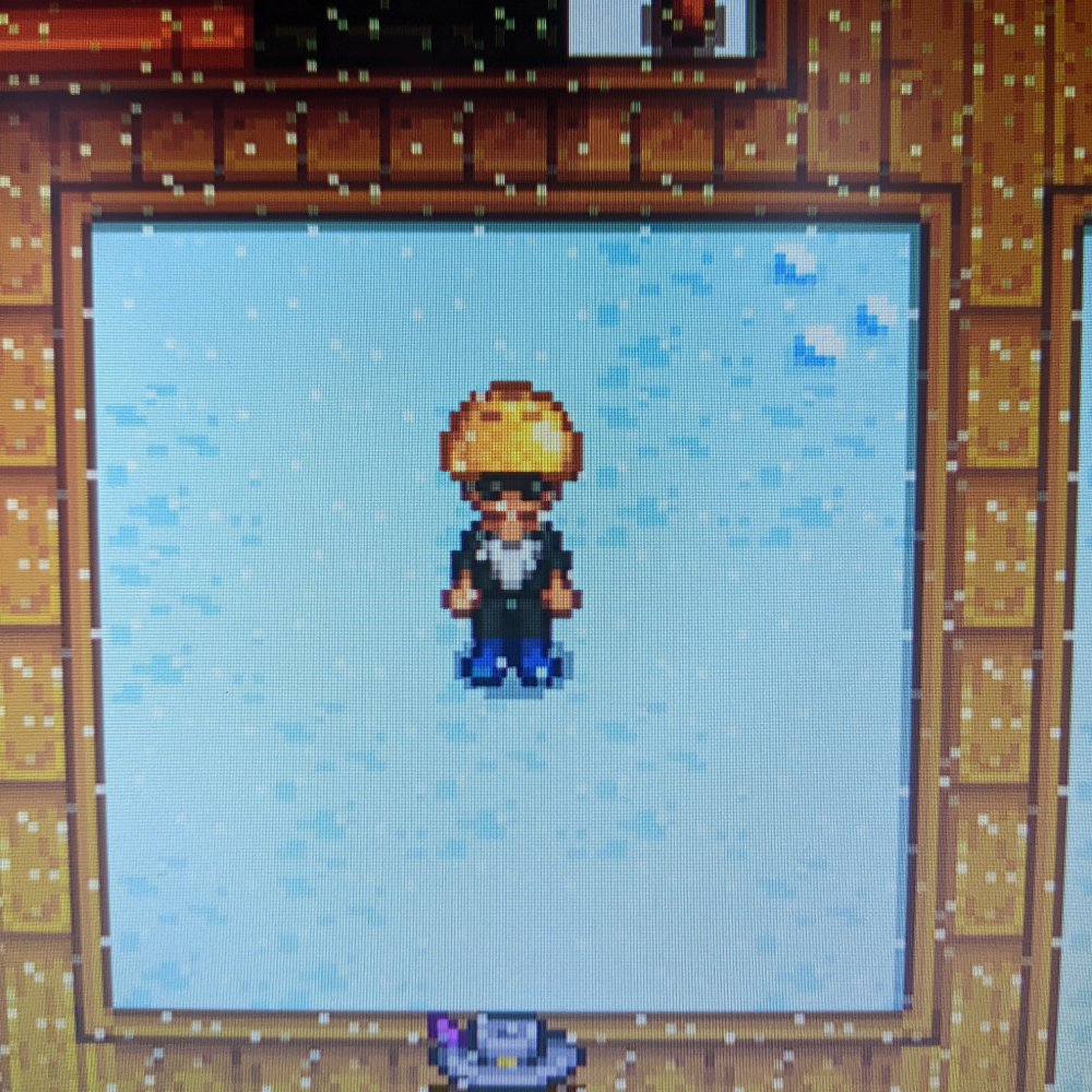 Its called fashion..Blobfish Mask in Stardew Valley! The